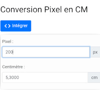 convertisseur de pixels