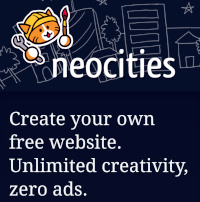 capture: homepage de Neocities